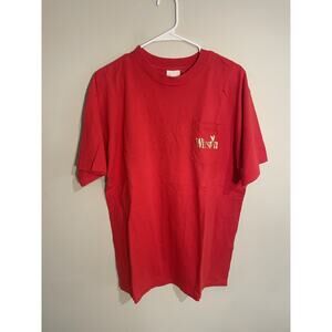 VTG 90s Winston Cigarette Promo Shirt Mens XL Pocket Eagle Red Single Stitch USA